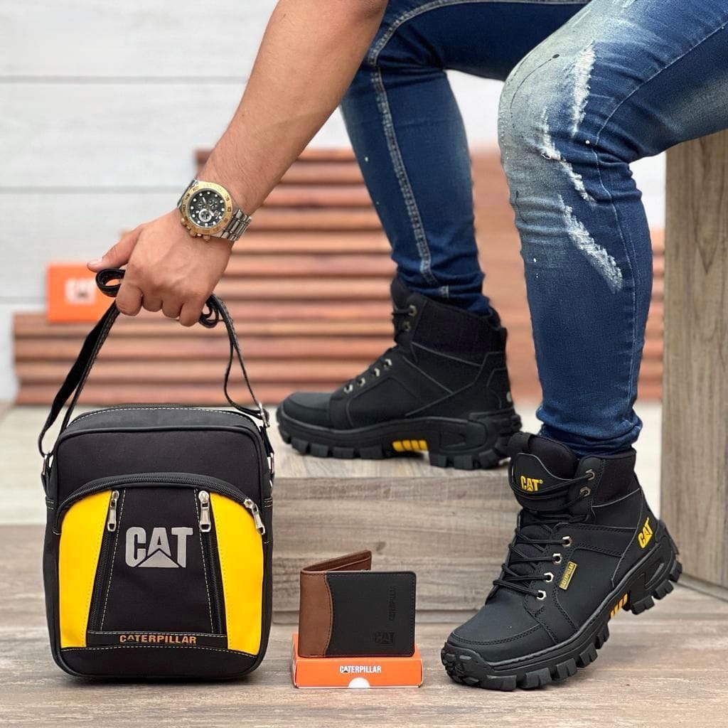 Botas CAT + Regalo exclusivo - Cartera + bolso