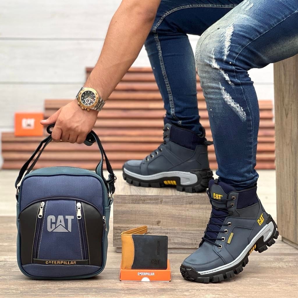 Botas CAT + Regalo exclusivo - Cartera + bolso